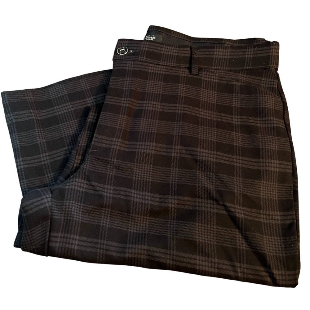 Lee Mid Rise Trousers- Black/Gray Checkered-Size 16M